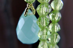 Cameron Cohen Green Apatite Earrings