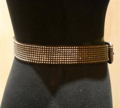 HTC Black Malihini Ombre Nailhead Studded Belt