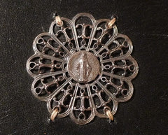 David Winter Handmade Leather IPad Case with Sterling Silver Filigree Icon