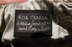 Lorenza Handwoven Nita Charda Hand Bag with Pearl Strap