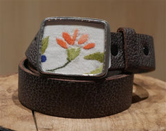 B-Low The Belt "Orange" Flower Silk Fragment Belt