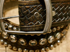 B-Low The Belt 3 Row Studded Crystal Belt