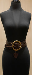 Hollywood Trading Company Double Braided Brown Belt
