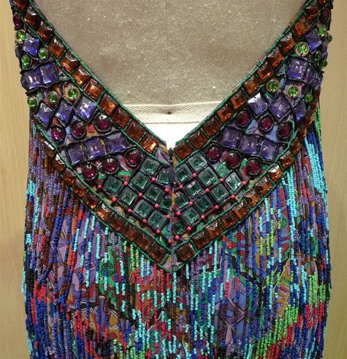 Jenny Packham Beaded Aztec Dress