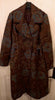 James Coviello Floral Damask Coat in Burgundy, Teal and Gold