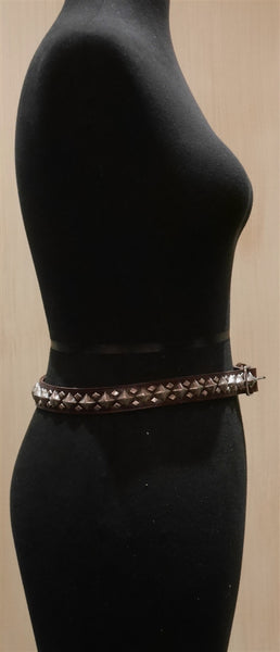 B-Low The Belt "Monte Carlo" Brown Studded Belt