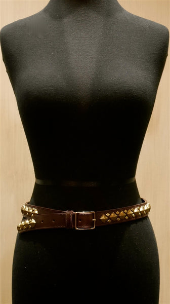 B-Low The Belt "Monte Carlo" Brown Studded Belt