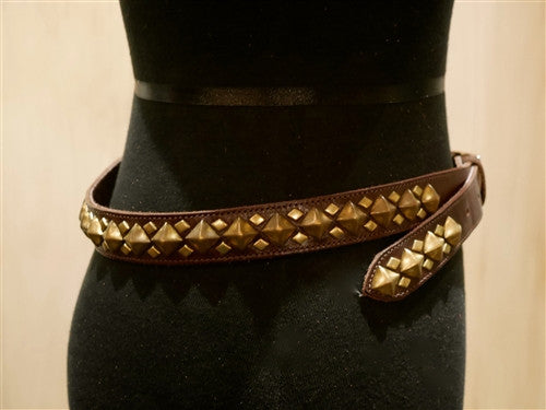 B-Low The Belt "Monte Carlo" Brown Studded Belt