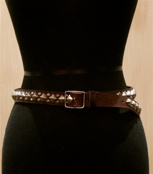 B-Low The Belt "Monte Carlo" Brown Studded Belt