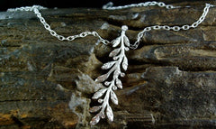 Jamie Wolf Diamond Vine Pendant Necklace 18K White Gold