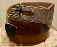 Hollywood Trading Company Wide Brown Leather Belt