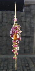 Alexis Bittar Ruby Long Cluster Earrings