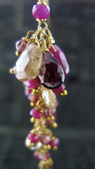 Alexis Bittar Ruby Long Cluster Earrings