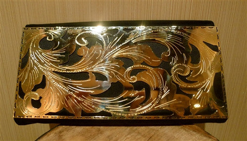 Shana of London Flat Floral Laser Cut Clutch