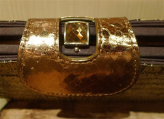 Kotur Xi'an Clutch Handbag Sewn with Vintage Armour Sequins