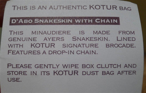 Kotur D'Abo Python Clutch