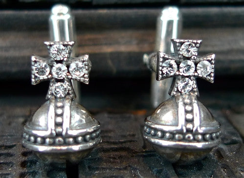 Corpus Christi Orb with Cross Cufflinks