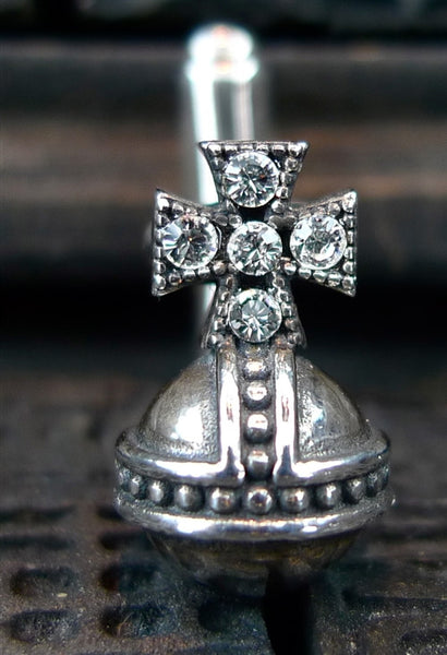 Corpus Christi Orb with Cross Cufflinks