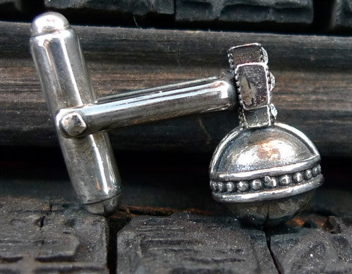Corpus Christi Orb with Cross Cufflinks