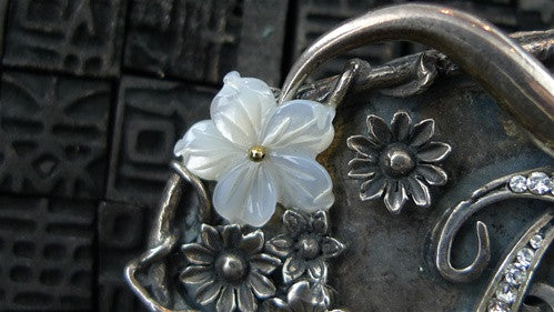 Corpus Christi Sterling Silver Longhorn and Crystal Embellished Buckle