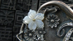Corpus Christi Sterling Silver Longhorn and Crystal Embellished Buckle