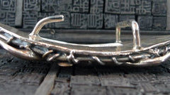 Corpus Christi Sterling Silver Longhorn and Crystal Embellished Buckle