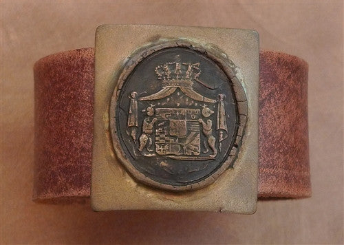 Pyrrha Bronze Frederic Leather Cuff/ Bracelet