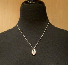 Danielle Pittman 14K Yellow Gold and Diamond Seashell Necklace