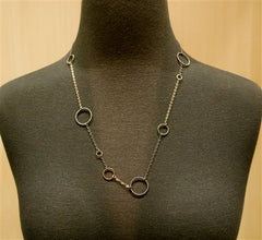 Rebekah Brooks Circle Link Chain Vermeil Necklace