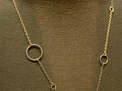 Rebekah Brooks Circle Link Chain Vermeil Necklace