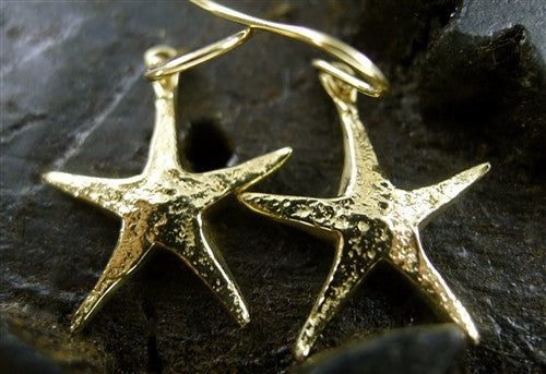 Danielle Pittman 14K Yellow Gold and Diamond SeaStar Earrings