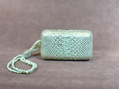 Shana Green Python and Pearl handbag
