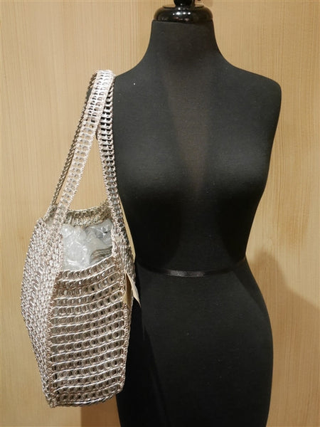 DaLaLeo Borsa Shopping Pop Top Handbag