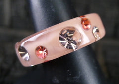 Luc Kieffer Peach Resin Bubble Ring