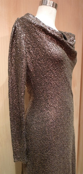Jenny Packham Sequin Bronze Dress
