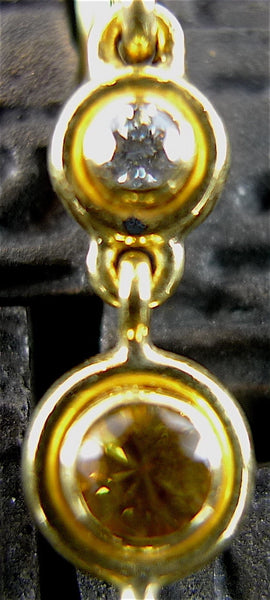 Tarak 22K Yellow Gold, Yellow Sapphire and Diamond Earrings