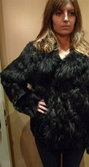 32 Paradis Pour Sprung Freres Black Alpaca Fur Jacket