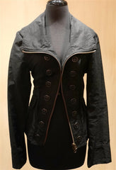 Peta & Greta Long Sleeve Black Zipper Jacket