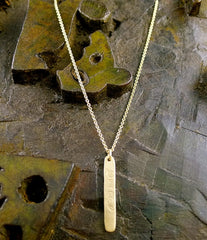 Rebecca Lankford "Peace" Pendant Necklace in 14K Yellow Gold