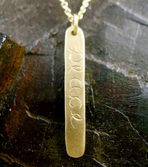 Rebecca Lankford "Peace" Pendant Necklace in 14K Yellow Gold