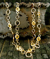Dominique Cohen 18K Yellow Gold and Citrine Capri Necklace