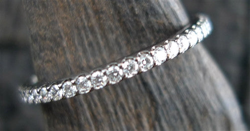 Arunashi 18K White Gold and Diamond Eternity Band Ring