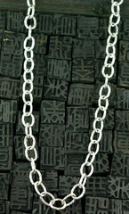 Loree Rodkin Flintstone Link Chain in 18K White Gold