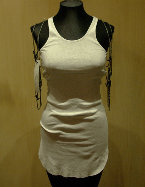 Bliss Lau Leather and Chain Metal Vest Metal Vest