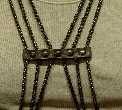 Bliss Lau Diamond Chain Metal Vest