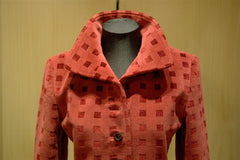 Quadrille Custom Velvet Hacking Jacket in Crimson