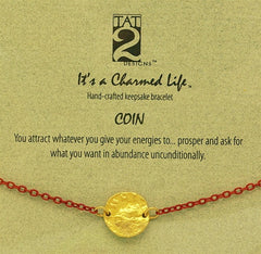 Tat2 "It's a Charmed Life" Bracelet "Coin"
