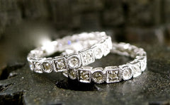 Diamond Eternity Band Ring in 14K White Gold