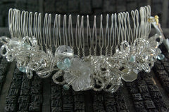 LA Vintage Crystal and Beaded Hair Comb- One-of-a-Kind