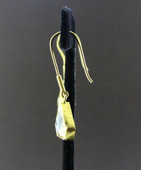 Susan Gordon Lemon Topaz Earrings 22k Gold